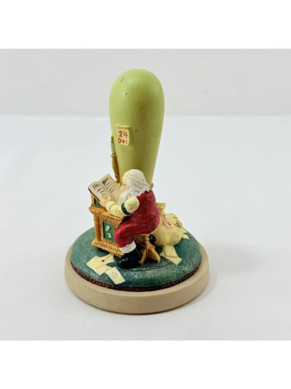 Vintage Brown Bag Cookie Christmas Santa Stamp #44 Press Checking Twice 24 Dec